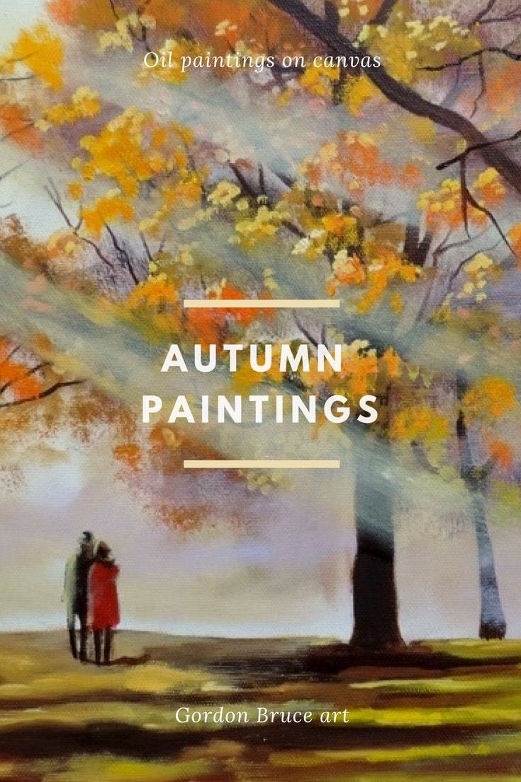 Autumn oil canvas paintings #art #autumnal