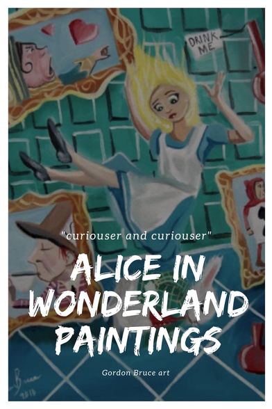 Alice in Wonderland #art #paintings #Alice 