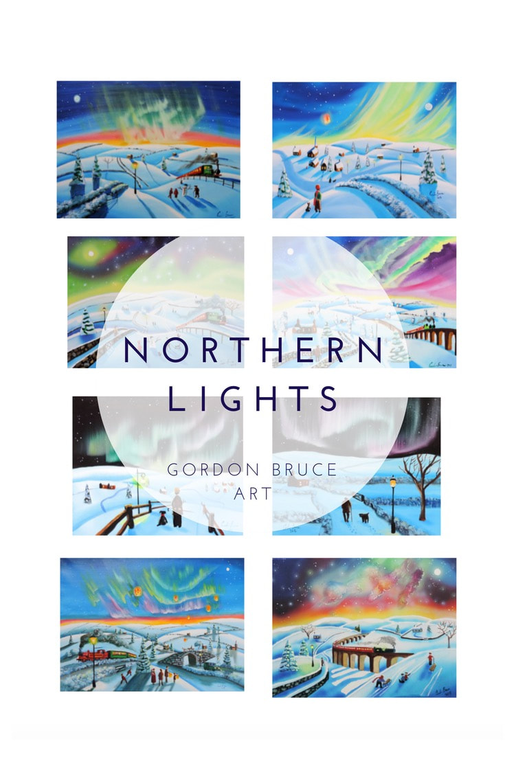 the northern lights prints and paintings